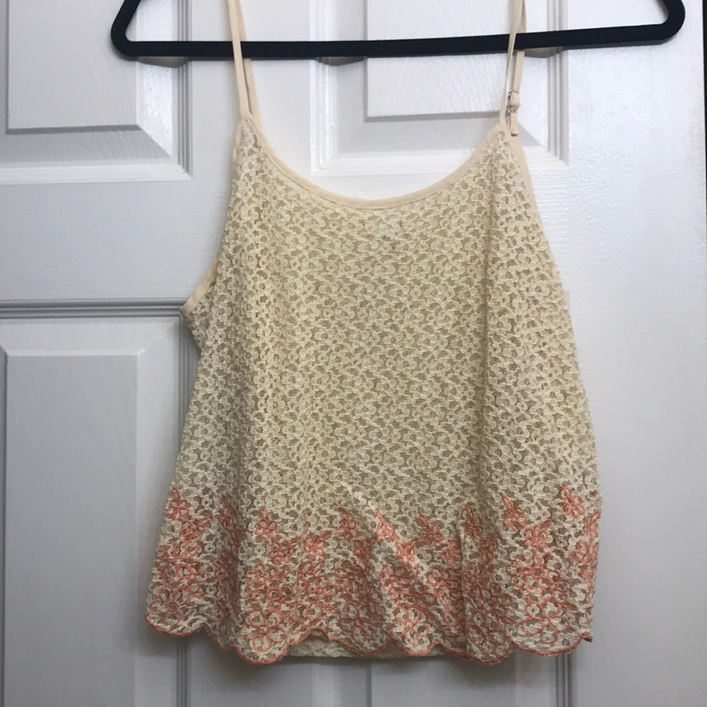 Lace spaghetti strap top - Picture 1 of 1